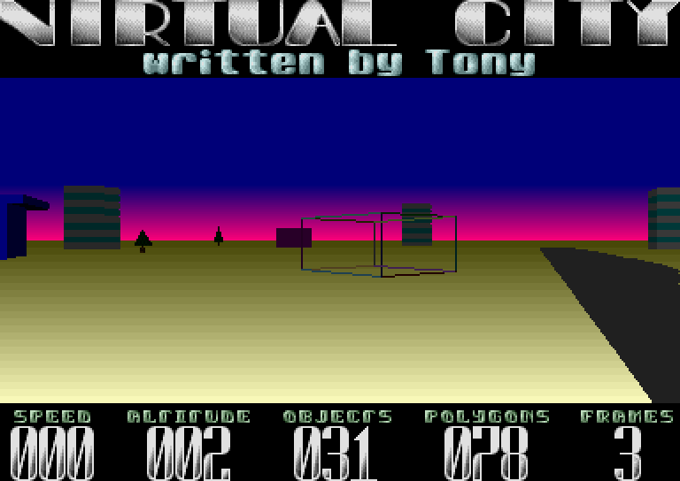 Virtual City atari screenshot